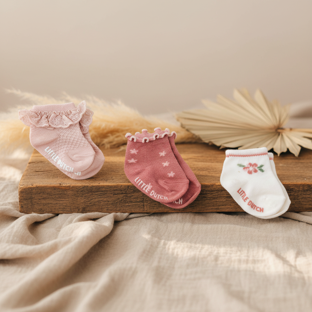 Socks set with three multi | Little Dutch