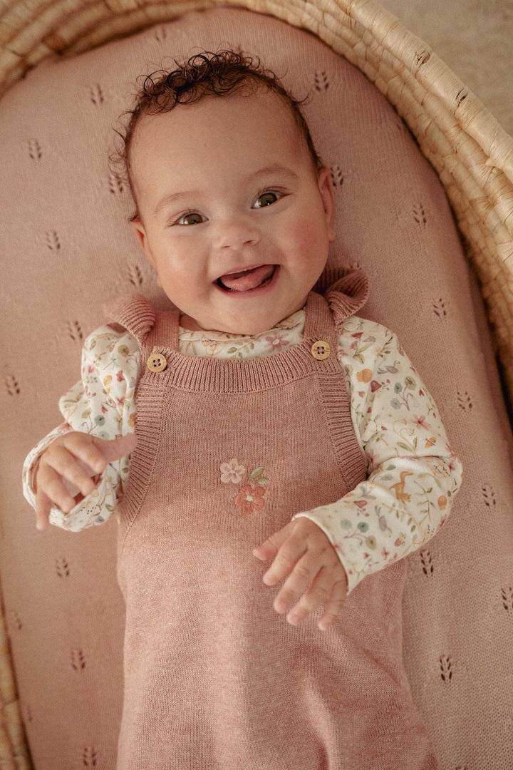 Knitted Romper Fairy Pink | Little Dutch