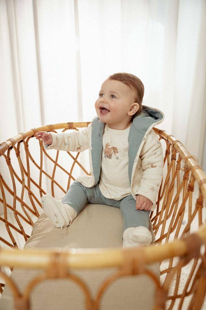 Reversible jacket Stone Blue | Little Dutch