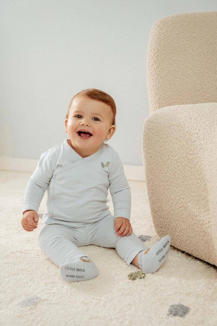 T-shirt wrap long sleeves Baby Blue | Little Dutch