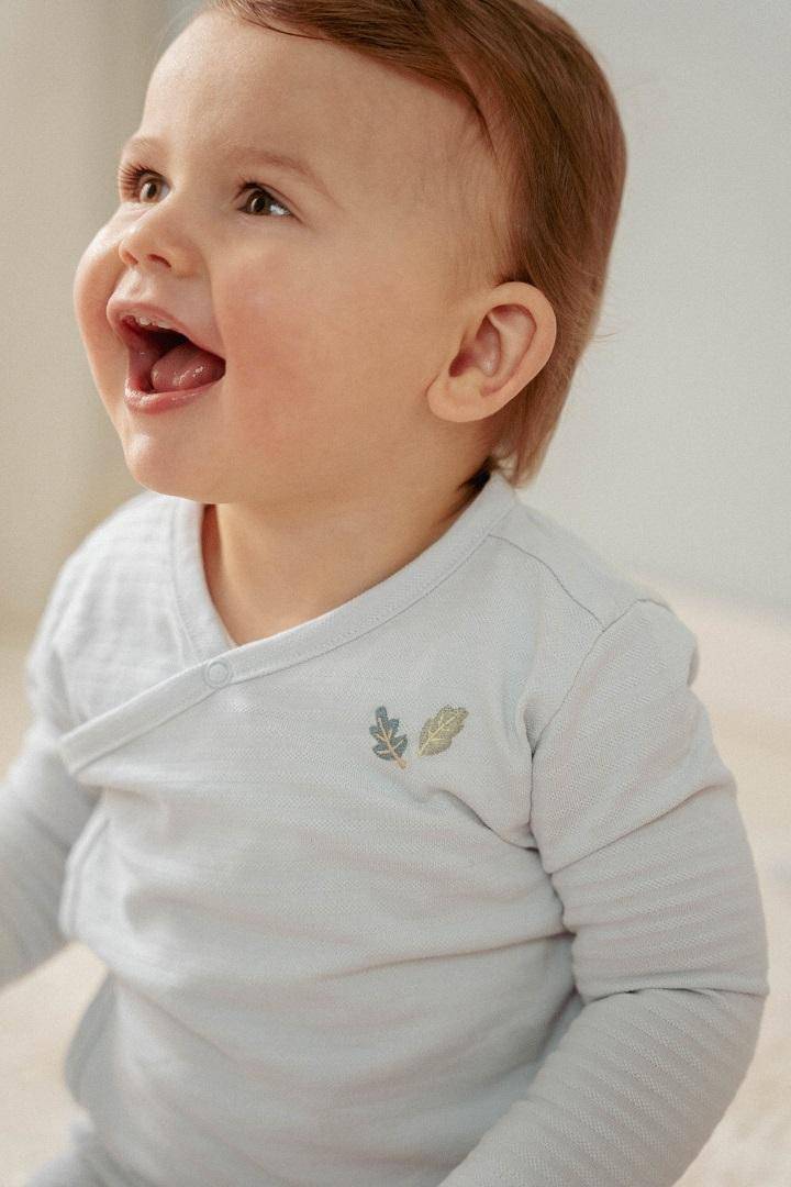 T-shirt wrap long sleeves Baby Blue | Little Dutch