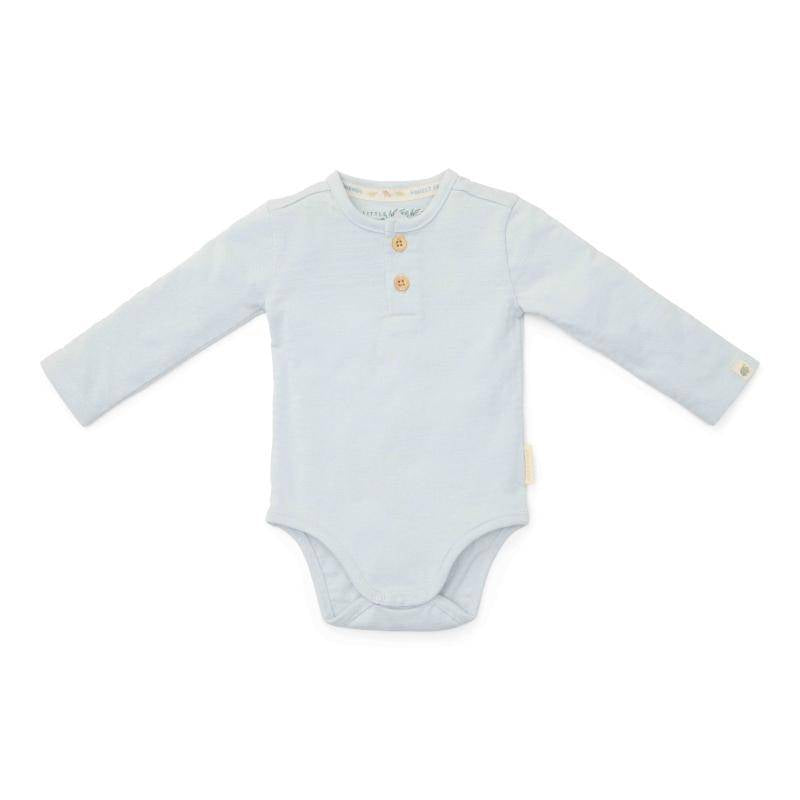Bodysuit long sleeves Baby Blue | Little Dutch