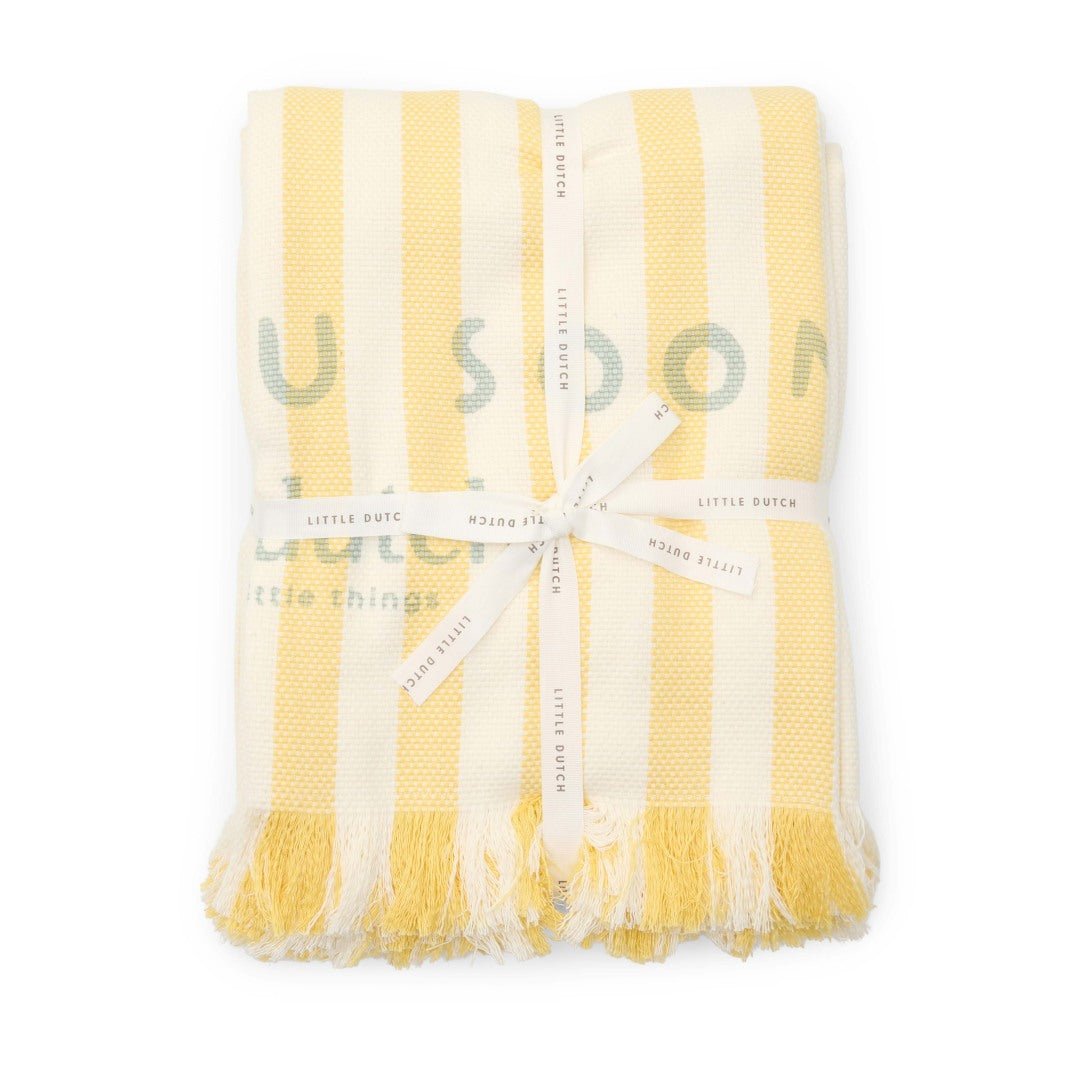 Bath Towel Beach Sunny Yellow | Little Dutch