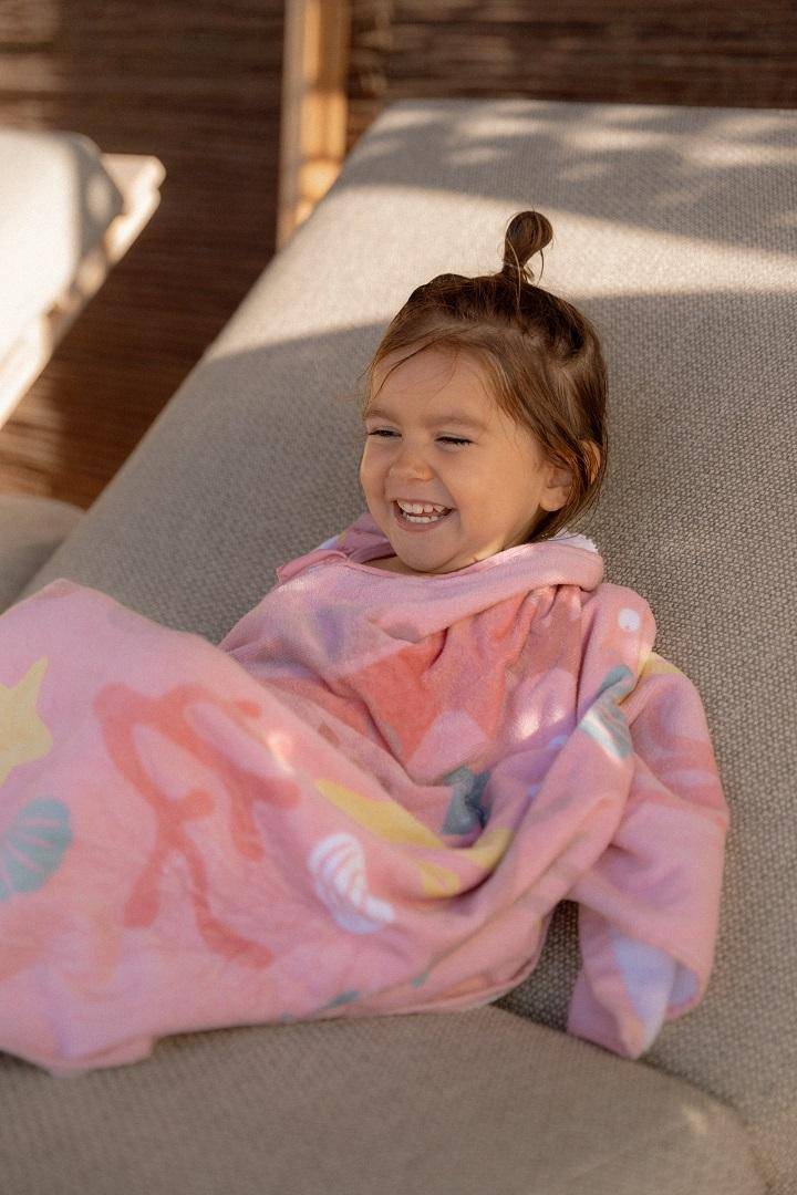 Bath towel Ocean Treasures Multi-colour | Little Dutch