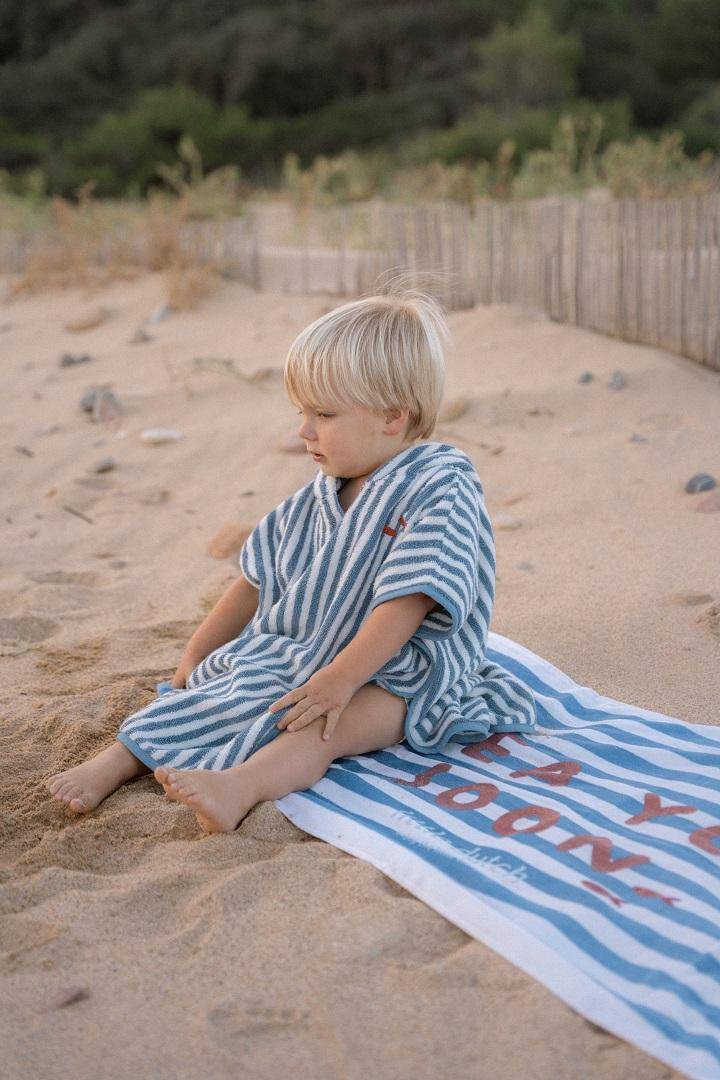 Bath towel Ocean Sea Life Ocean Blue | Little Dutch