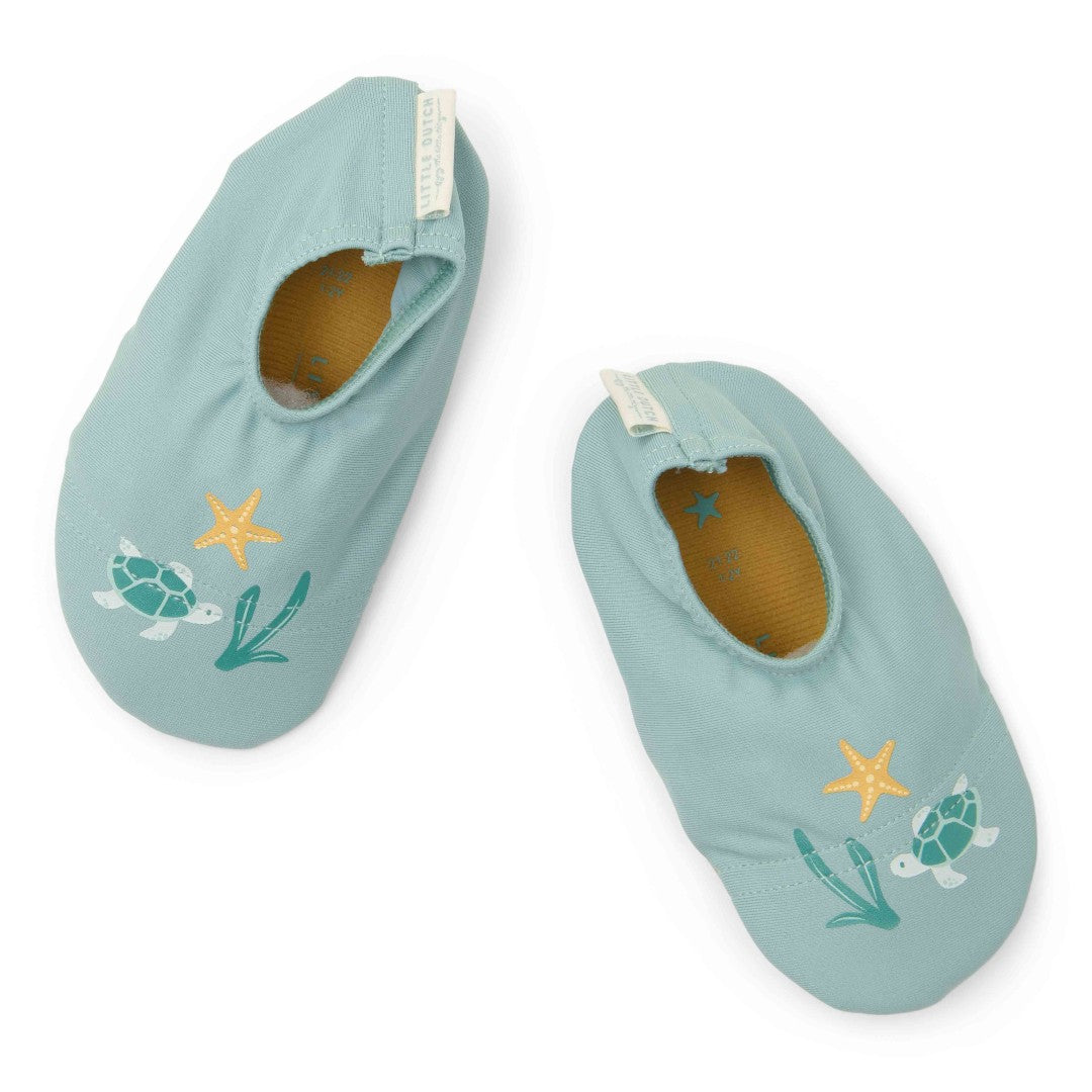 Swimming shoes Seashells Surf Blue | Little Dutch