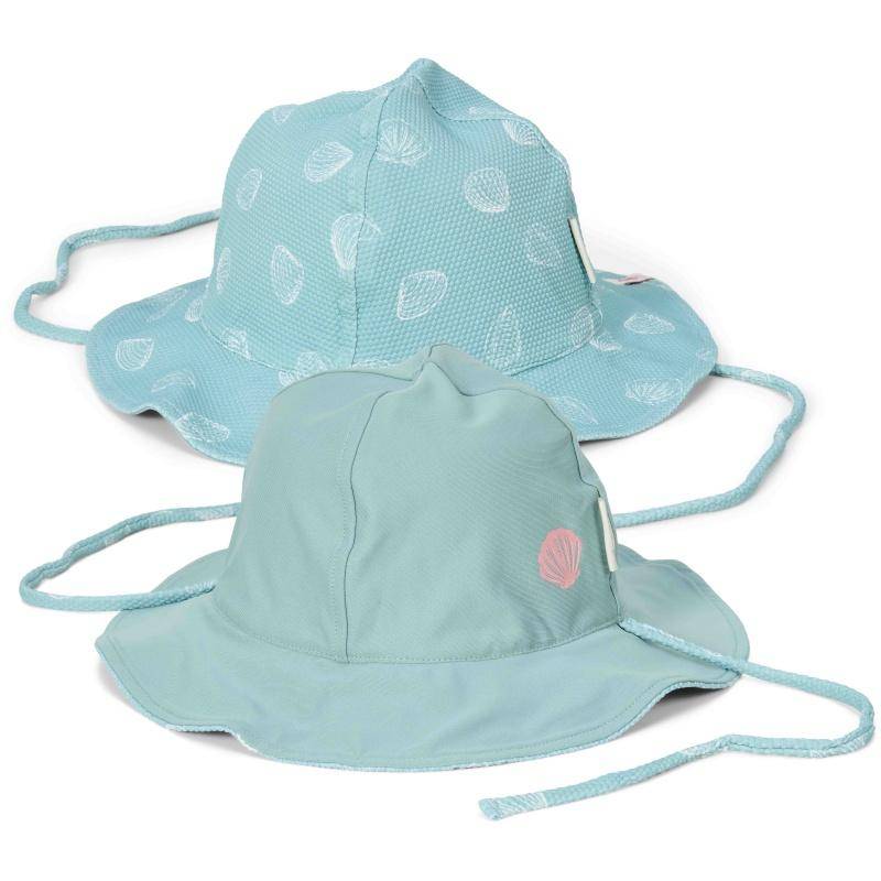 Reversible hat Ocean Treasures Surf Blue | Little Dutch