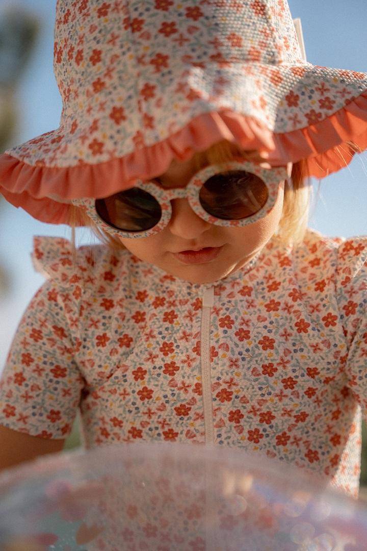 Reversible hat Sunny Flowers Multi-color | Little Dutch
