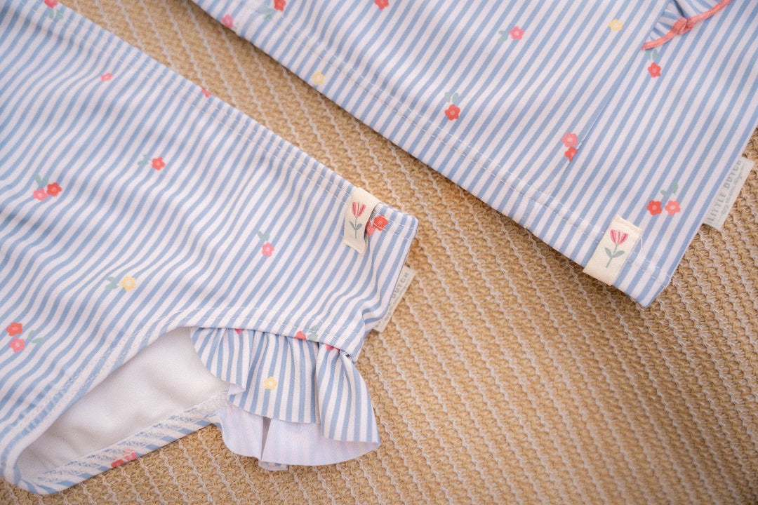 Bikini bottoms Sunny Flowers Blue | Little Dutch