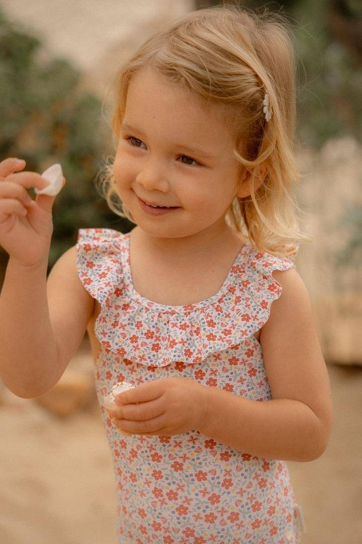 Swimsuit Sunny Flowers Multi-colour | Little Dutch