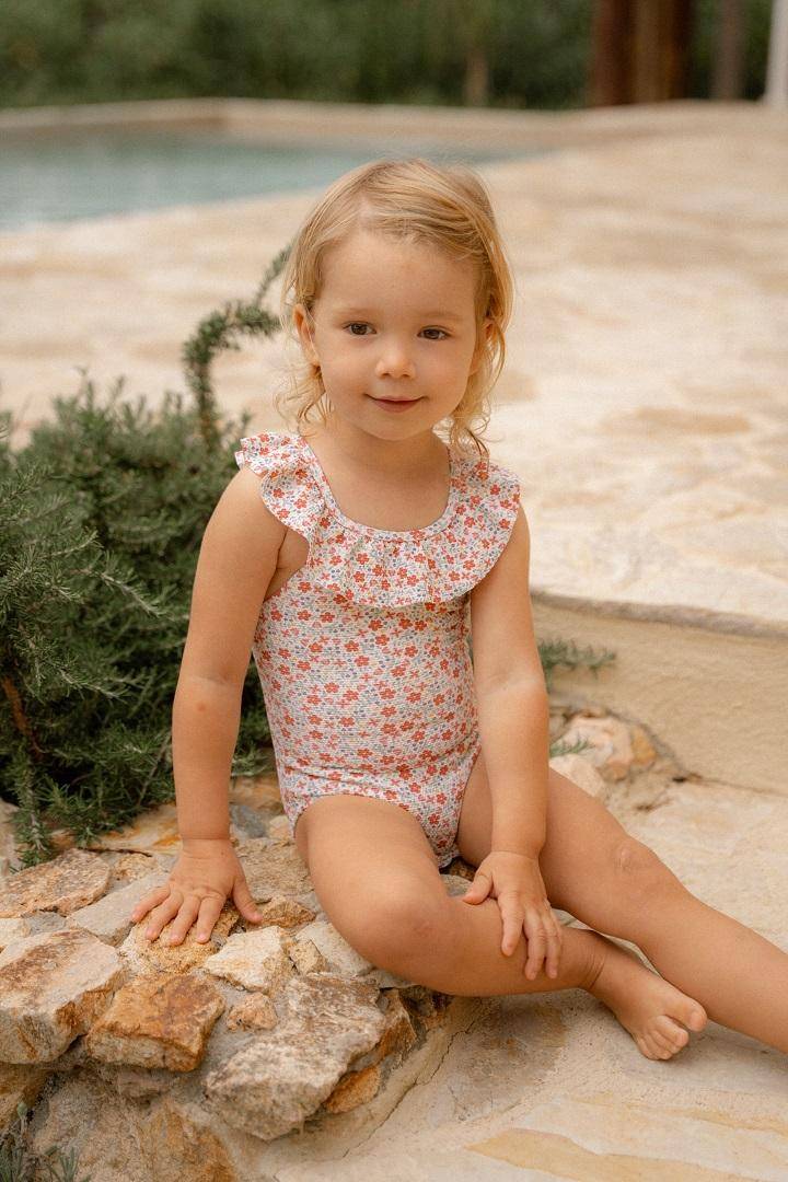 Swimsuit Sunny Flowers Multi-colour | Little Dutch