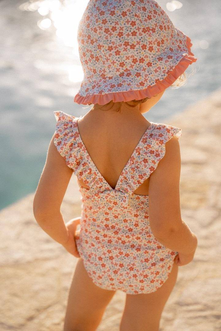 Swimsuit Sunny Flowers Multi-colour | Little Dutch