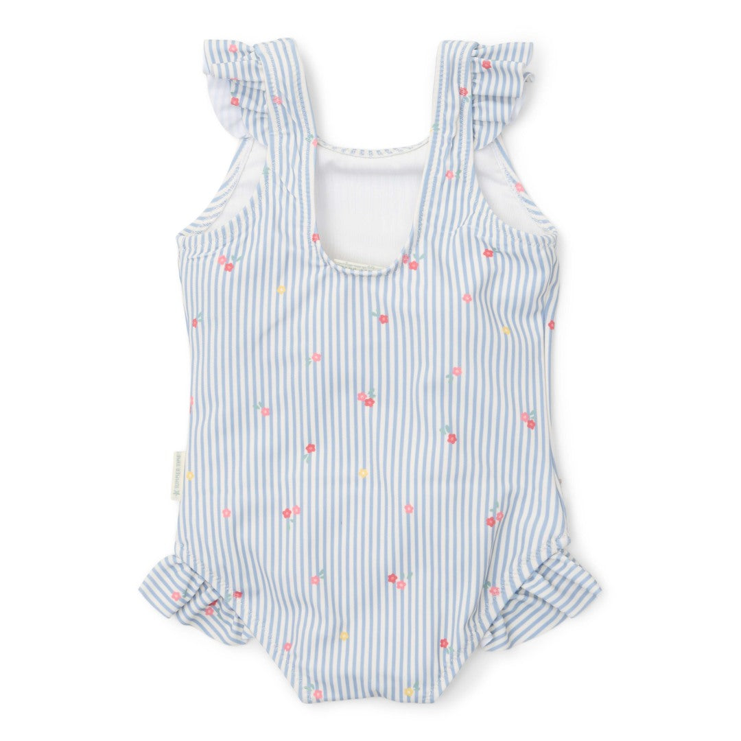 Swimsuit Sunny Flowers Blue | Little Dutch