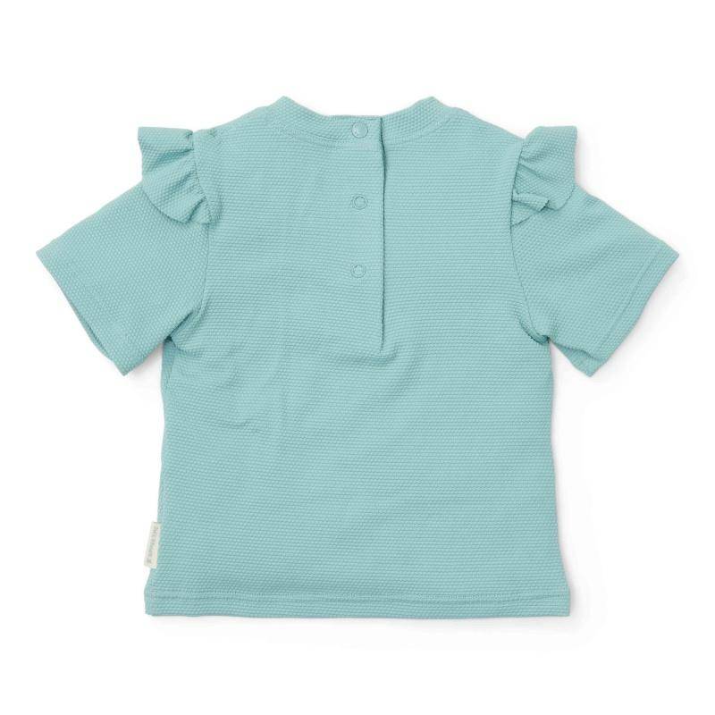 Short-sleeved swim shirt Ocean Treasures Surf Blue | Little Dutch