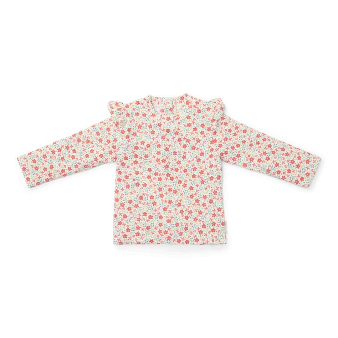 Long-sleeved swimming shirt Sunny Flowers Multi-colour | Little Dutch
