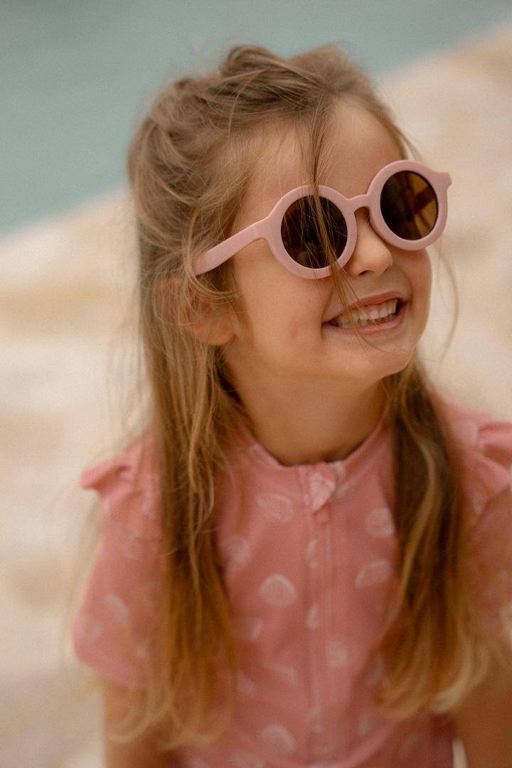 Short-sleeved swimsuit Ocean Treasures Pink | Little Dutch