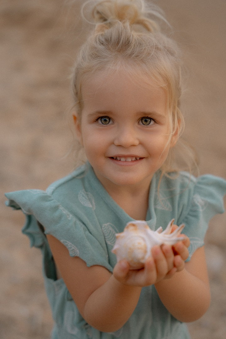 Playsuit Ocean Treasures Surf Blue | Little Dutch