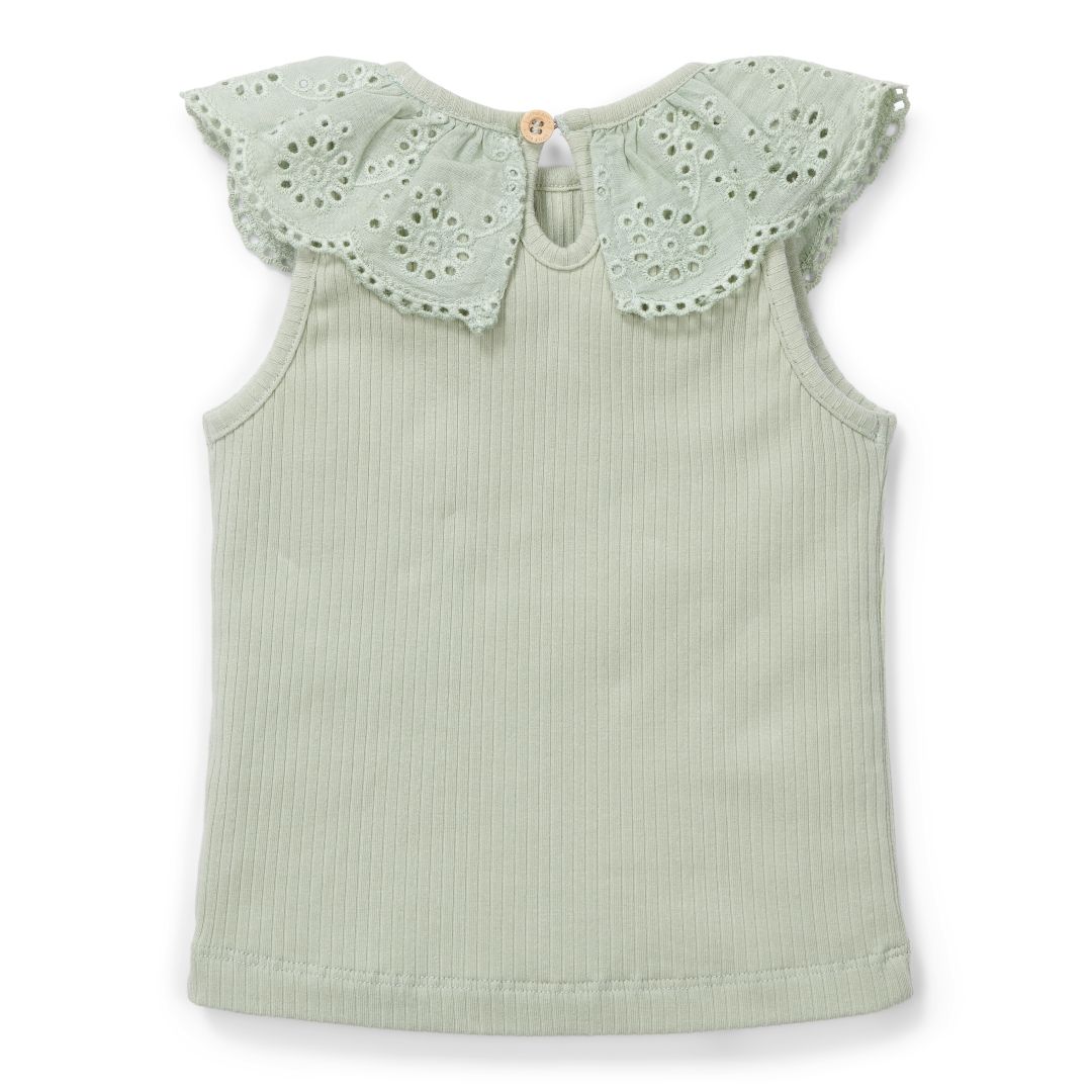 Top Rib Grass Green | Little Dutch