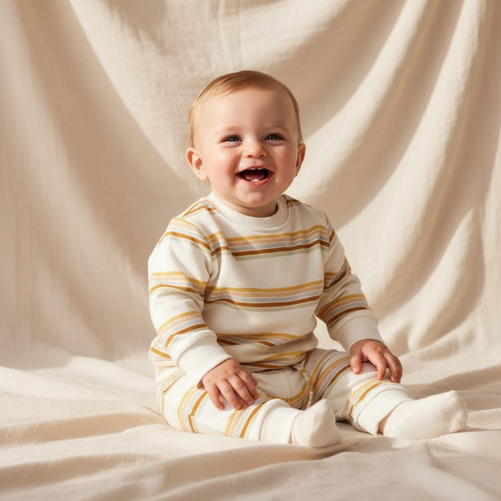 Thick striped sweater | Little Dutch