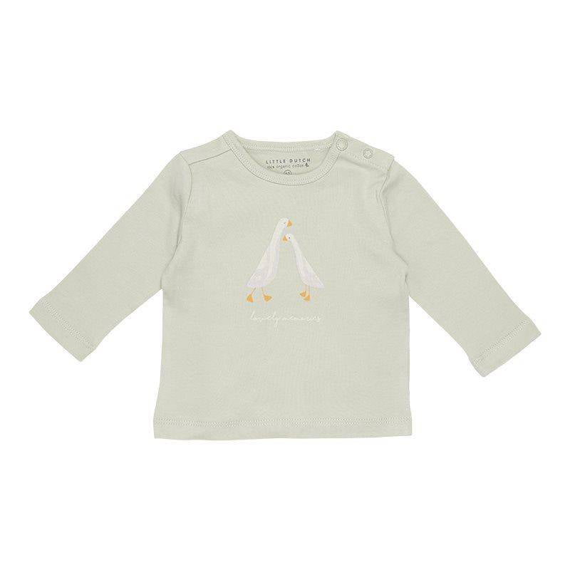 Long sleeve shirt Little Goose Lovely Memories Olive | Little Dutch