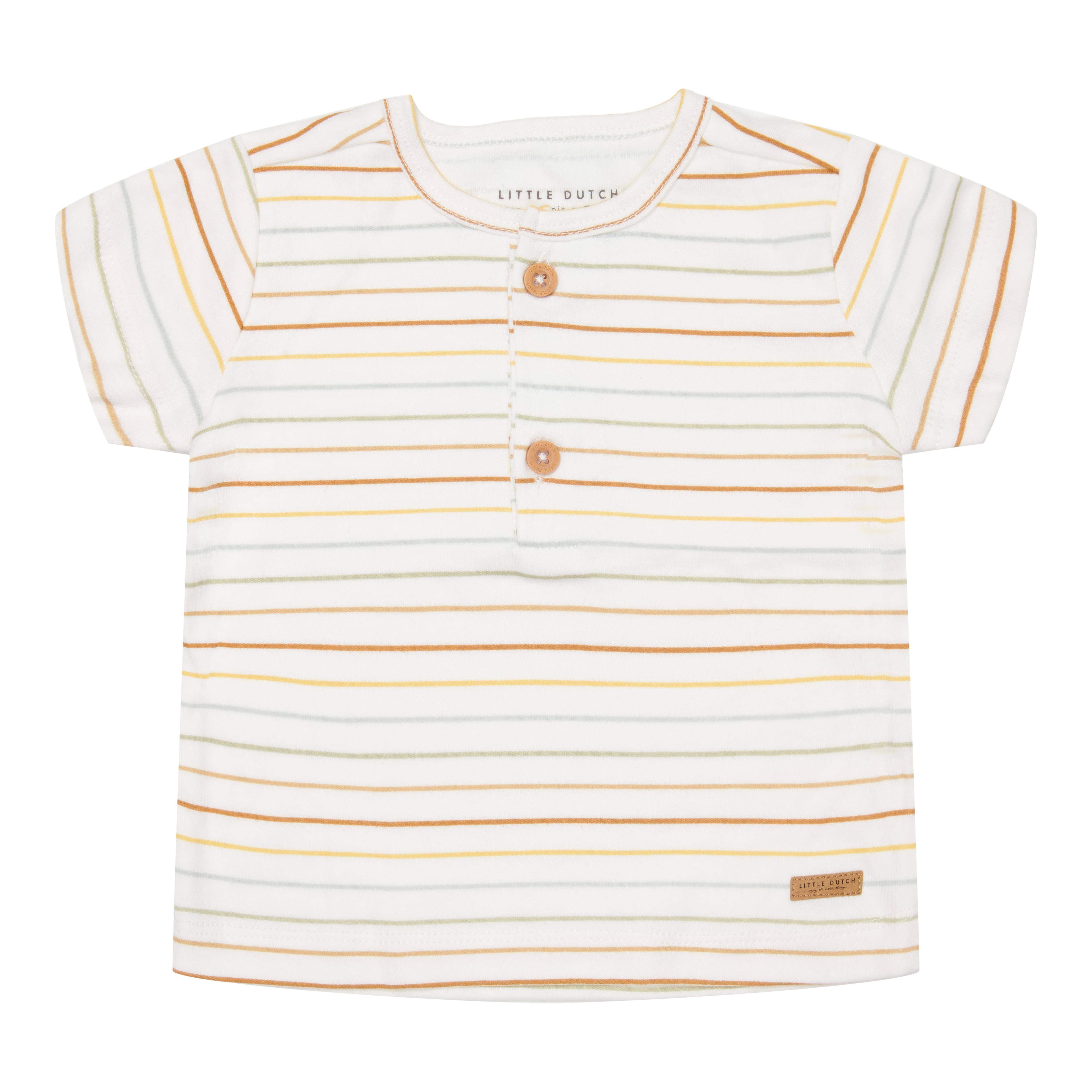 Short-sleeved T-shirt Vintage Sunny Stripes - 50/56 | Little Dutch