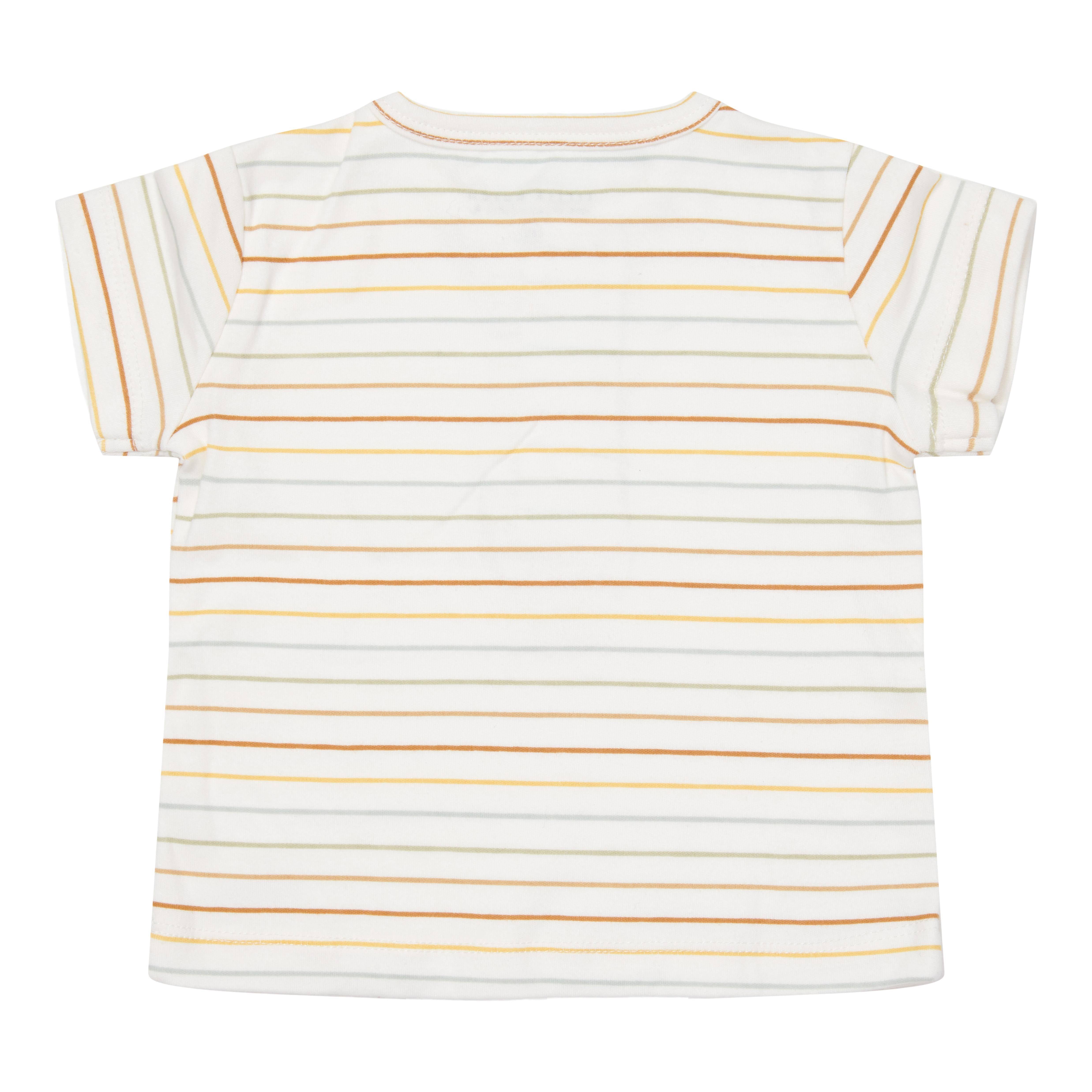 Short-sleeved T-shirt Vintage Sunny Stripes - 50/56 | Little Dutch