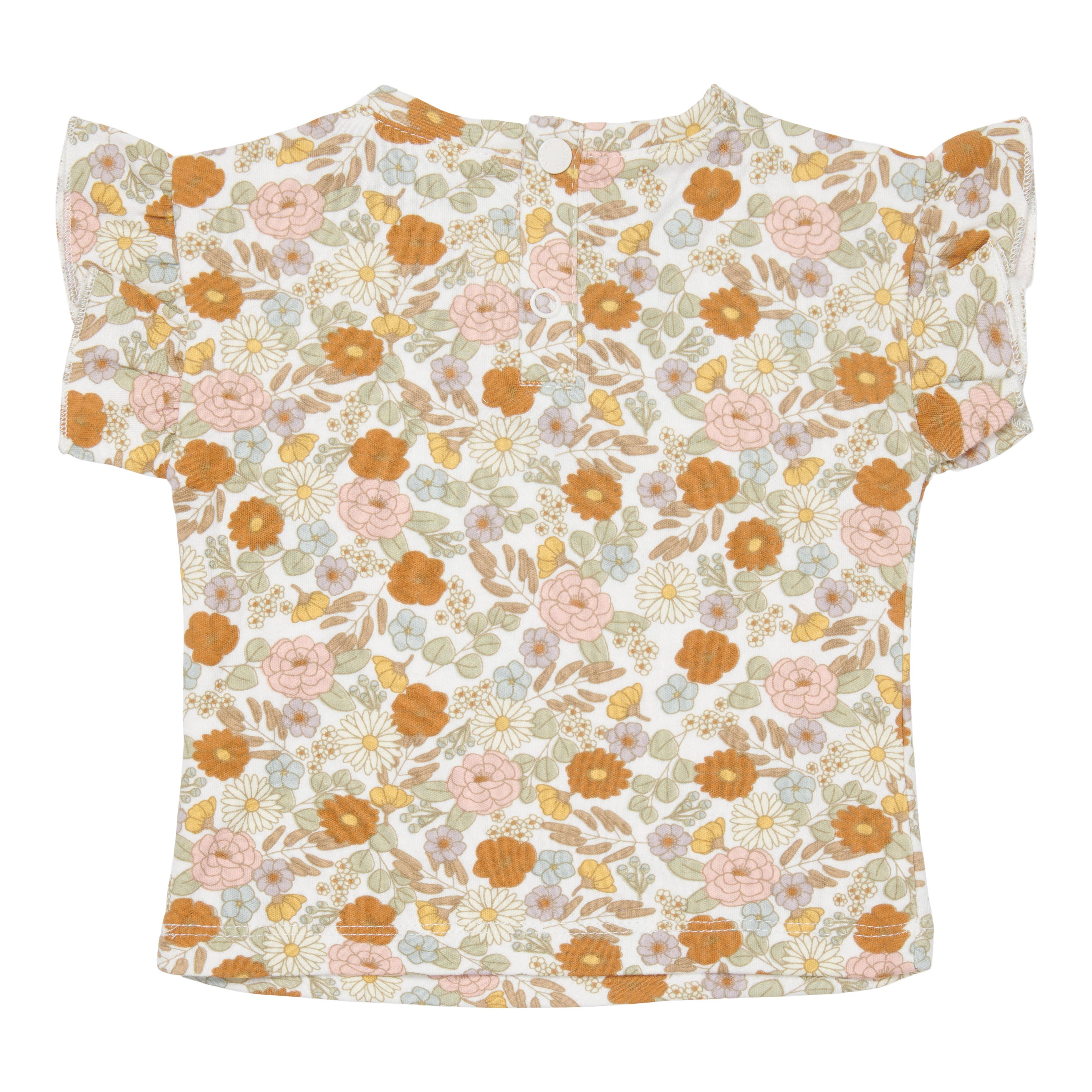 Short-sleeved T-shirt Vintage Little Flowers - 50/56 | Little Dutch