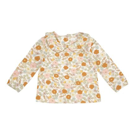 Vintage Little Flowers long-sleeved collared shirt - 50/56 | Little Dutch