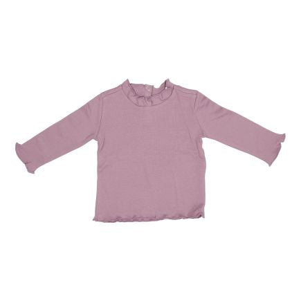 Long sleeve shirt vintage mauve | Little Dutch
