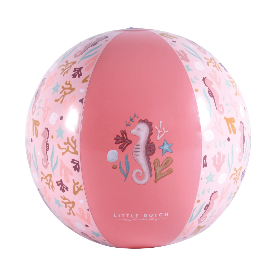 Beach ball Ocean Dreams Pink 35 cm | Little Dutch
