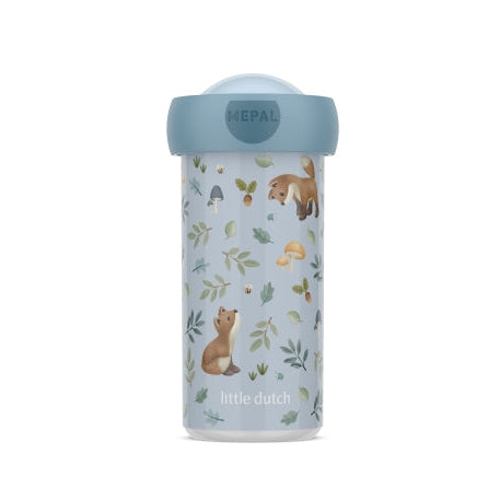 Campus 300 ml lidded cup - Forest Friends | Mepal x Little Dutch