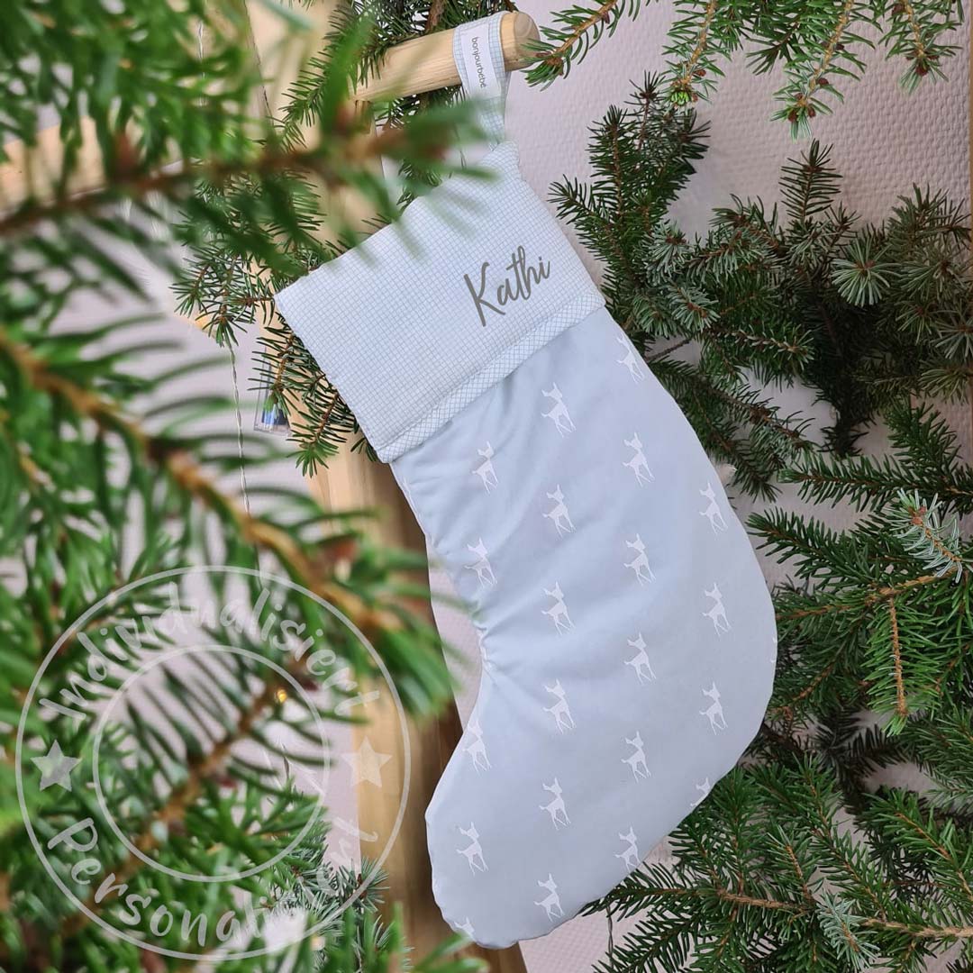 Santa Claus boots Xmas blue | bonjourbébé