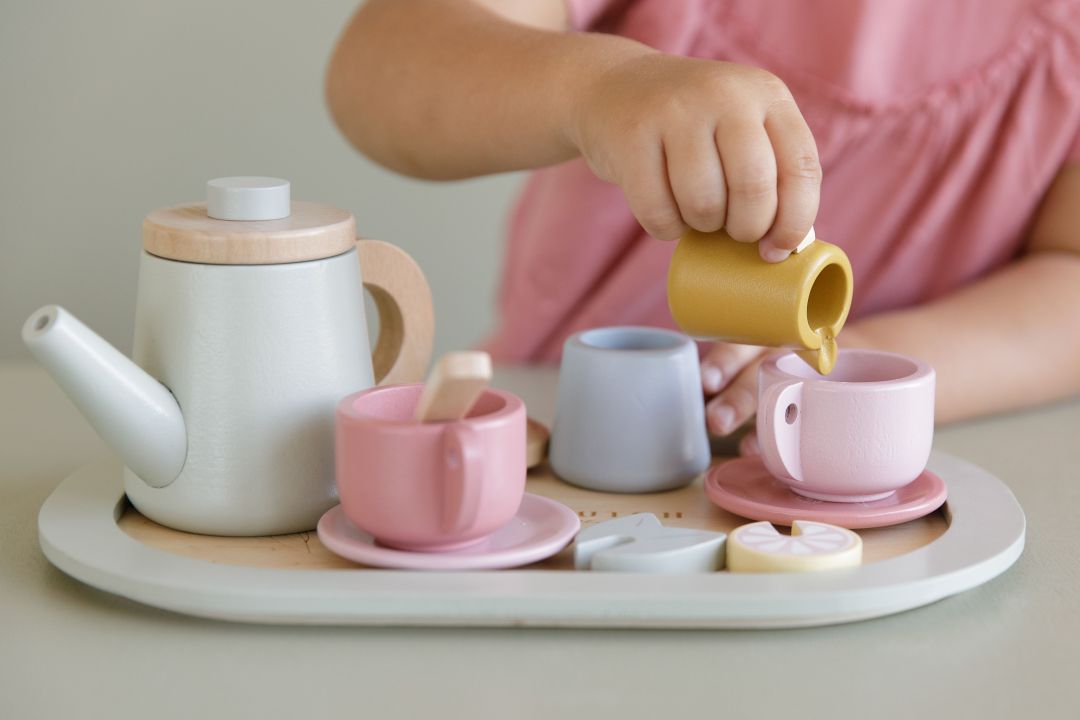 Wooden Tea Set, Multicolored