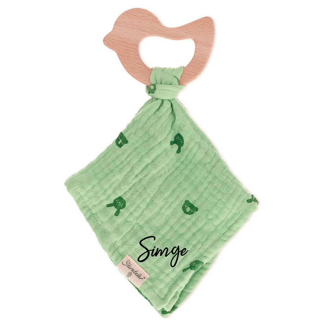 Comforter + grasping toy, green | Sterntaler