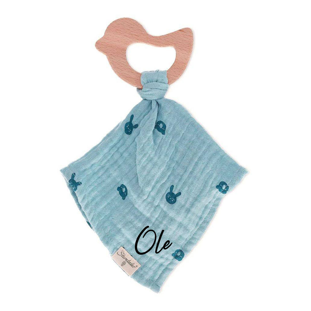 Comforter + grasping toy, blue | Sterntaler