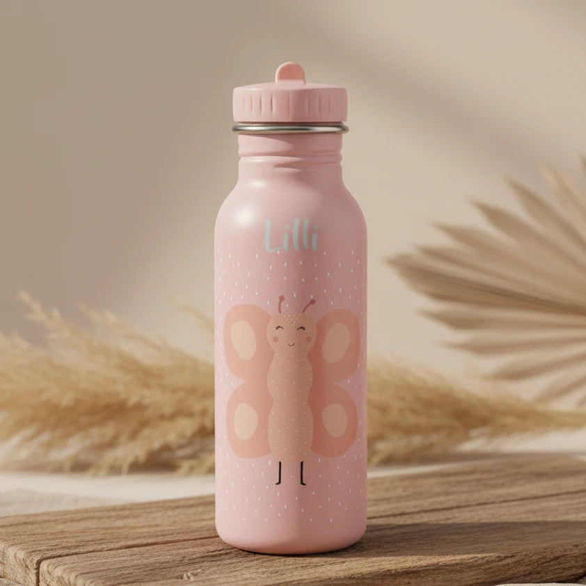 500ml Water Bottle - Butterfly Design | Trixie