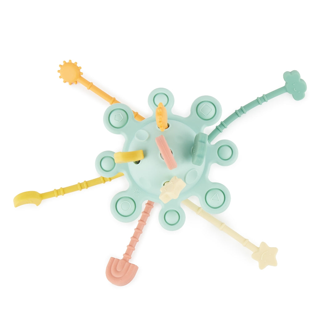 Silicone Montessori Activity Toy Planet - Eucalyptus | bieco