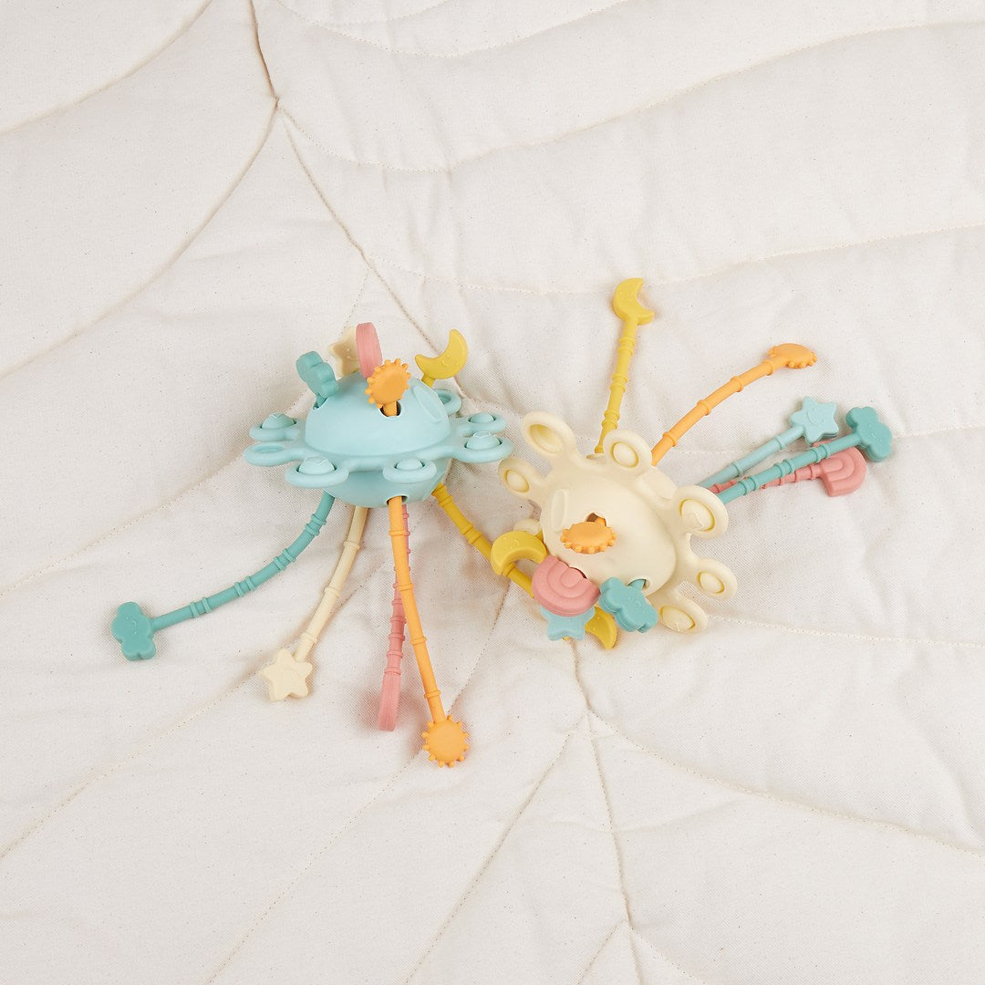 Silicone Montessori Activity Toy Planet - Eucalyptus | bieco