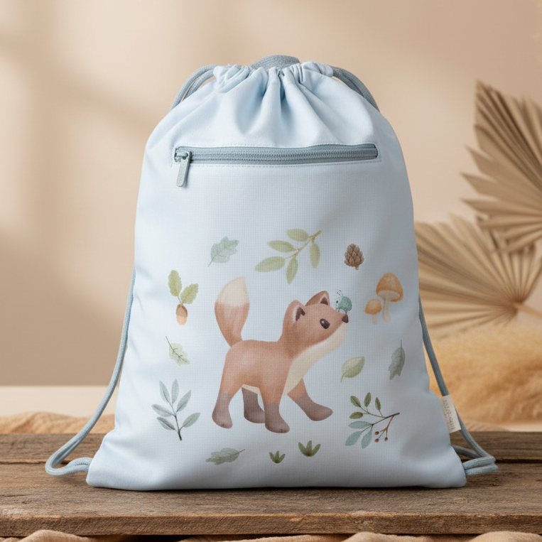 Forest Friends drawstring bag