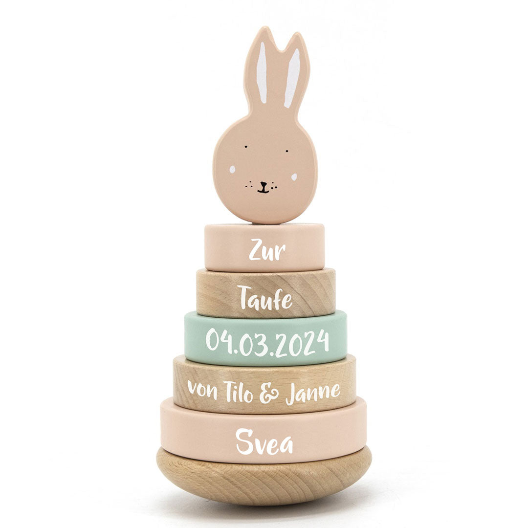 Stacking Tower Mrs. Rabbit Wood - For Baptism | Trixie