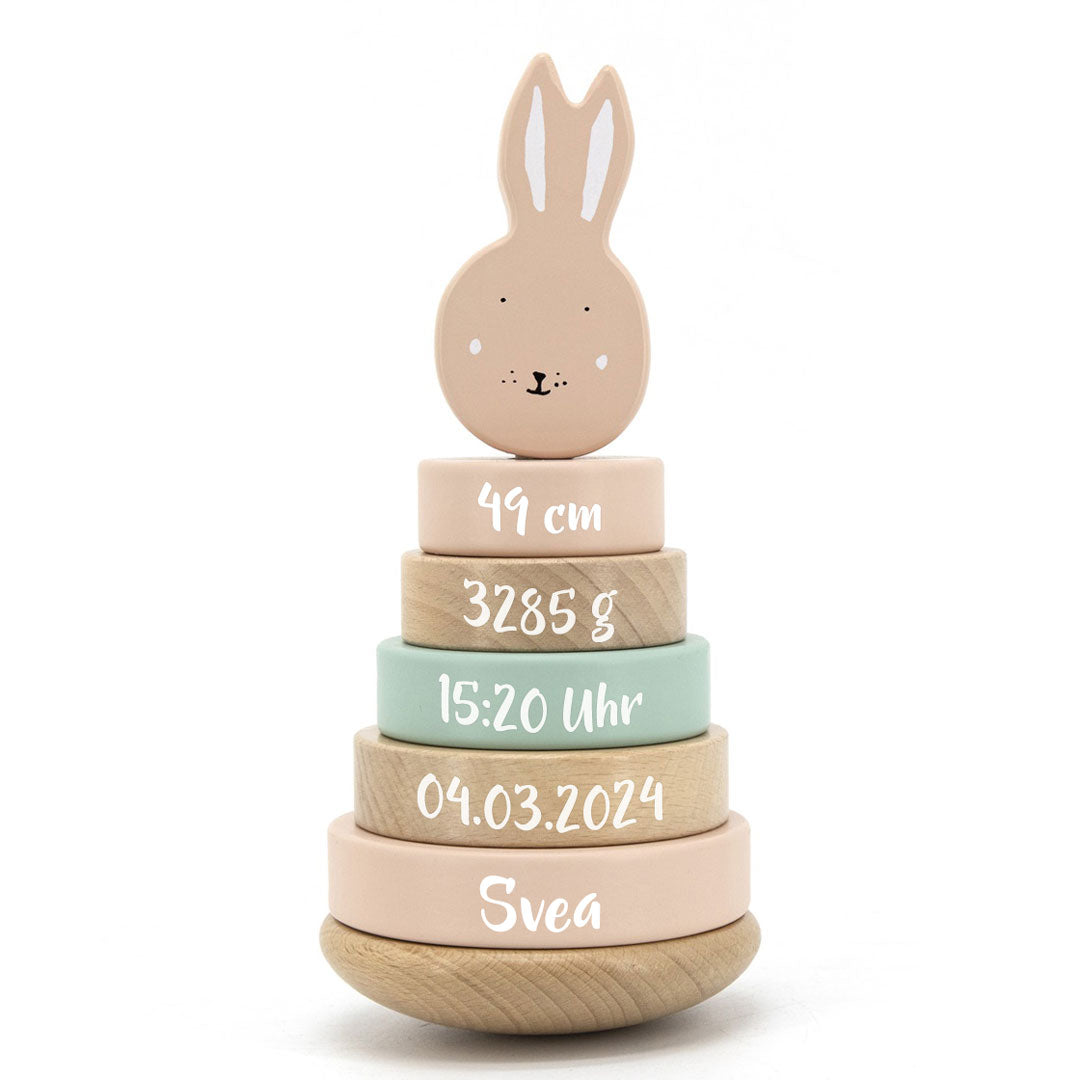 Stacking Tower Mrs. Rabbit Wood - For Birth | Trixie