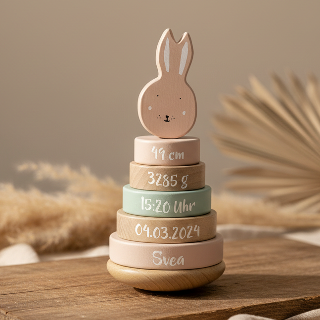Stacking Tower Mrs. Rabbit Wood - For Birth | Trixie