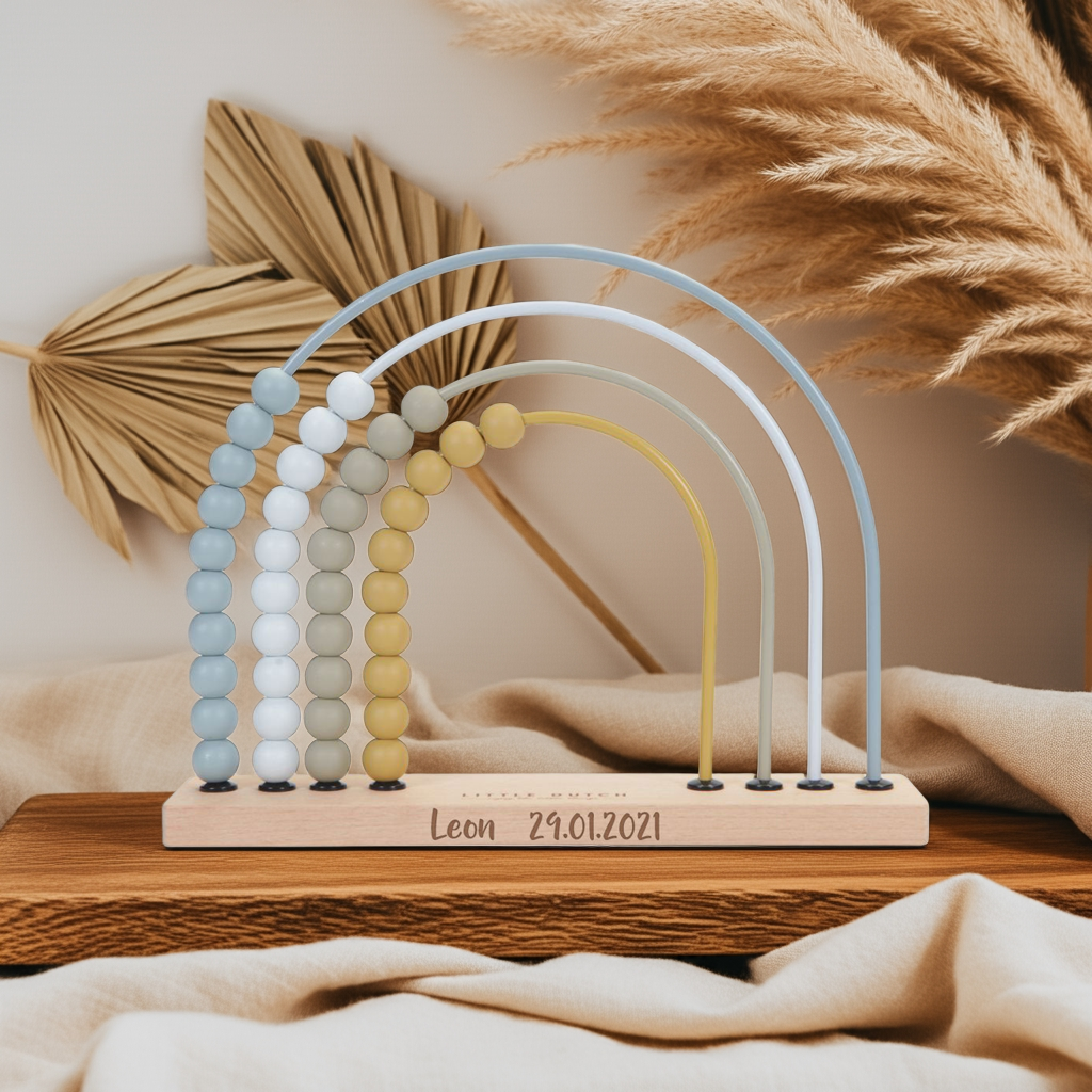 Personalized Rainbow Blue Slide Rule by Schmatzepuffer®