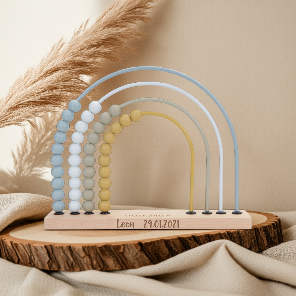 Personalized Rainbow Blue Slide Rule by Schmatzepuffer®