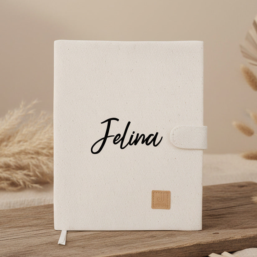 Child health record booklet cover &amp; maternity record booklet cover Twill Sand | Jollein