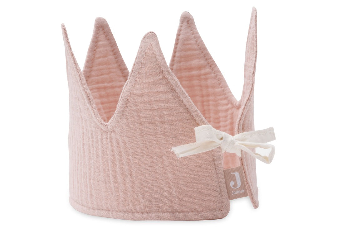 Pink cotton birthday crown for 1st-5th birthdays | Jollein