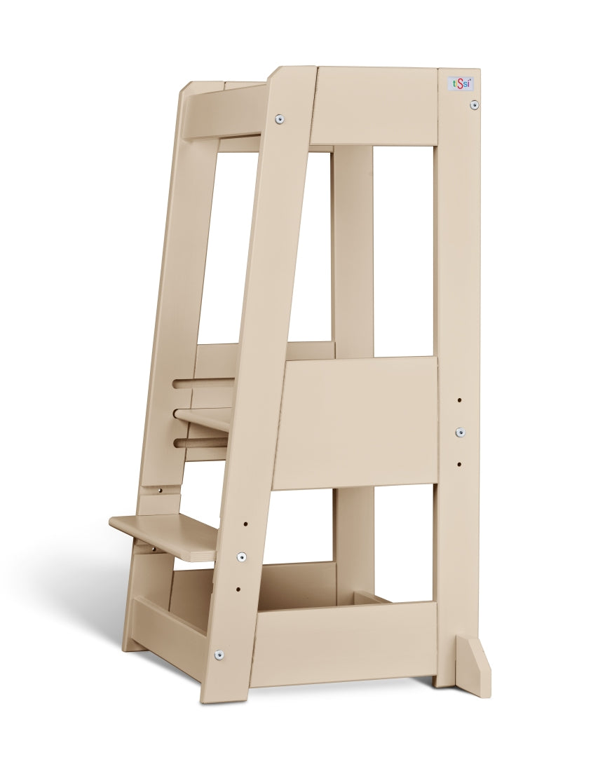 Discovery Tower / Learning Tower FELIX, grows with you, solid beech, CASHMERE | tiSsi®