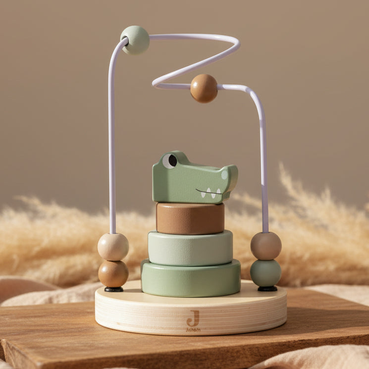 Wooden activity spiral Croco | Jollein