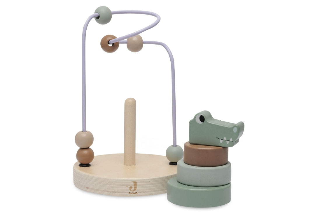 Wooden activity spiral Croco | Jollein