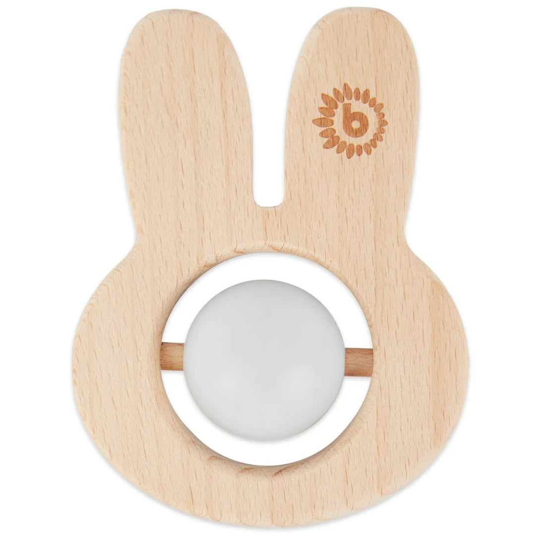 Teething ring rabbit with silicone ball | Bieco